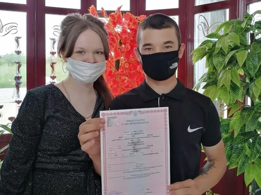 250-ый брак с начала года зарегистрирован в Краснокаменском районе